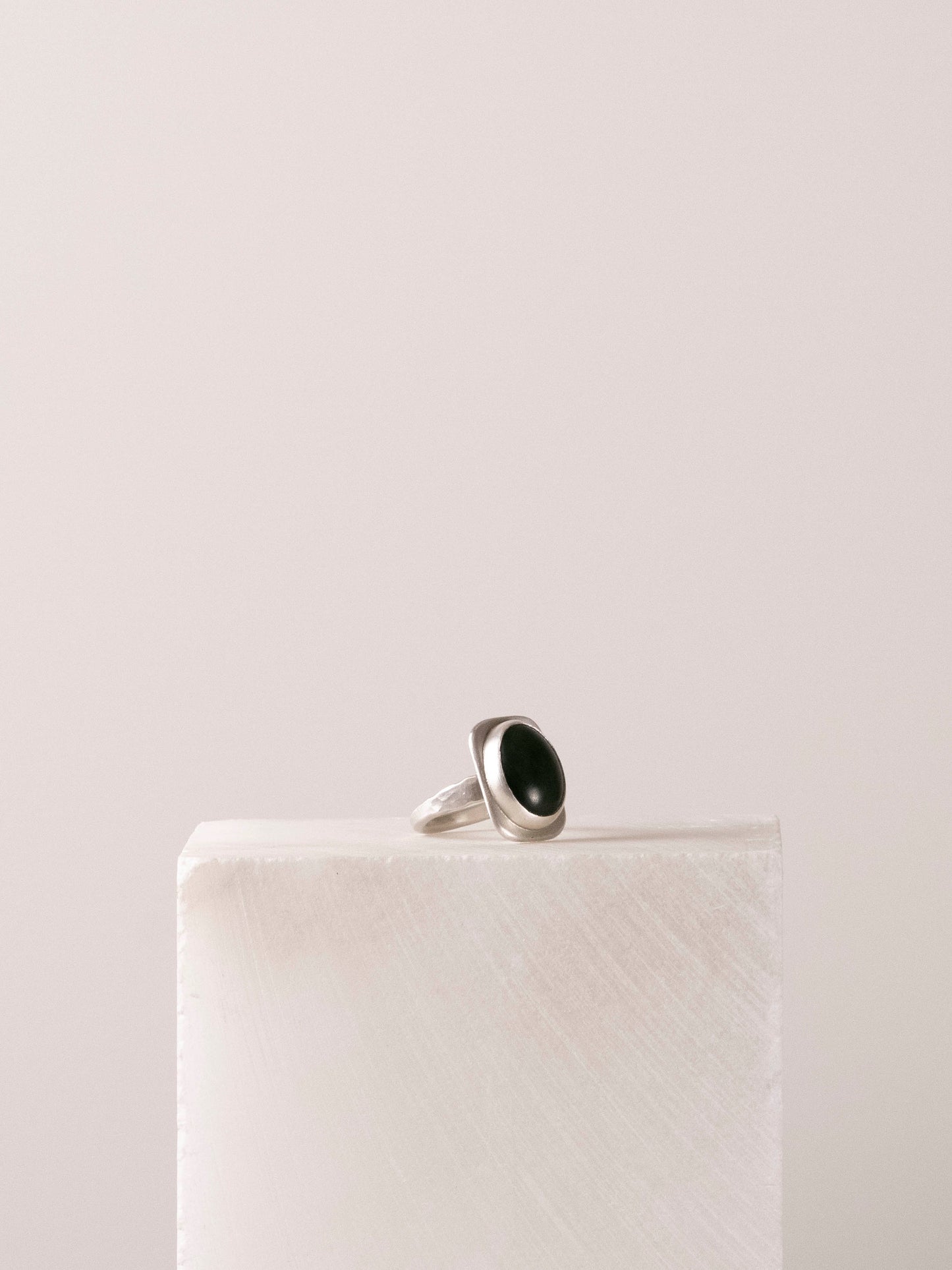 Silver and Jade Ring