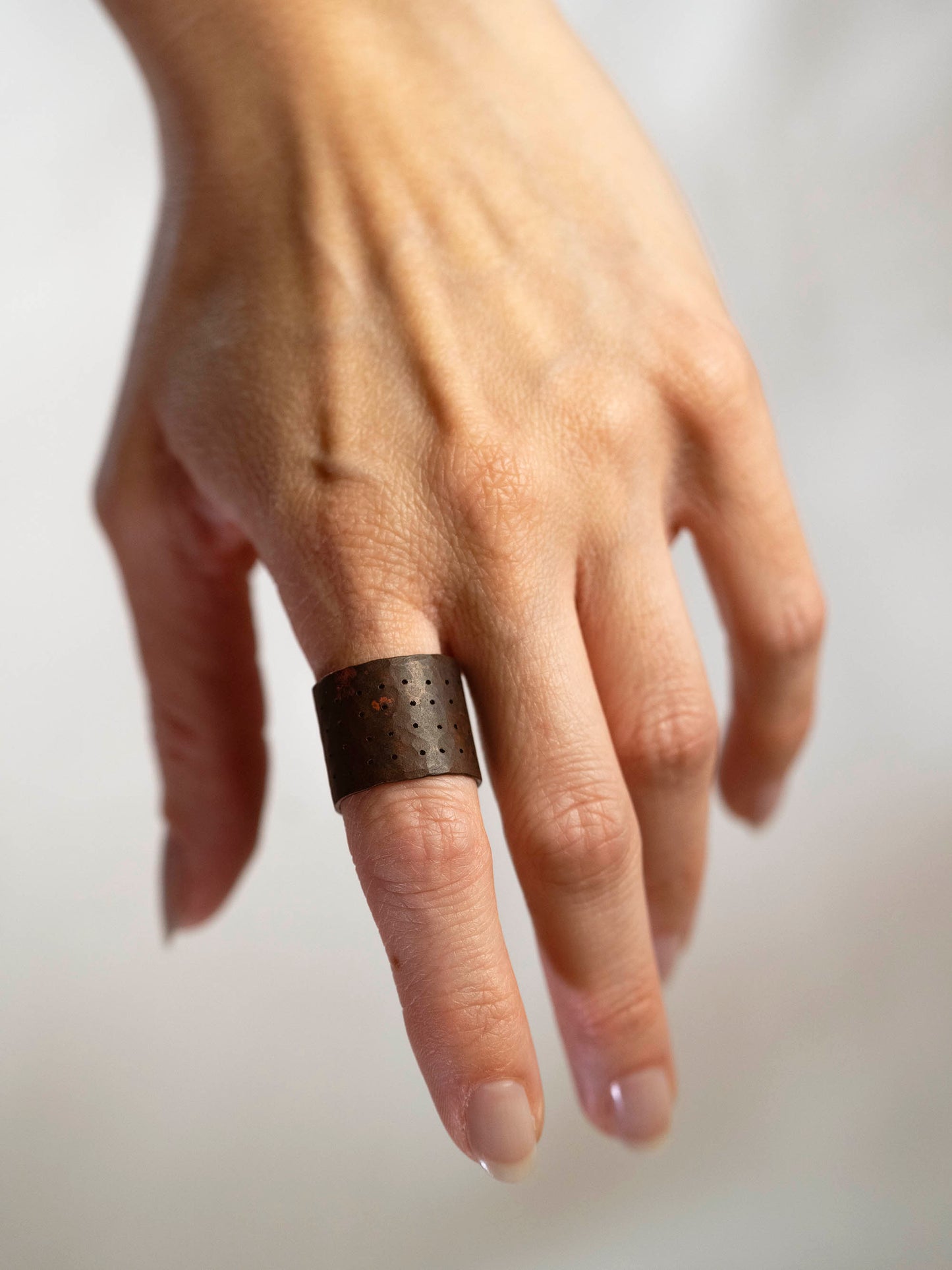 Copper Perforated Ring