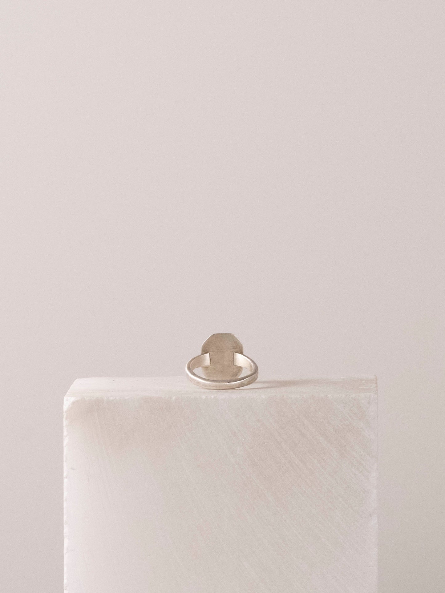 Silver and Malachite Ring